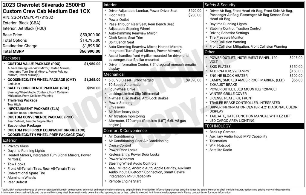 Used 2023 Chevrolet Silverado 2500 Custom w/ Custom Value Package AWD/4WD image 6