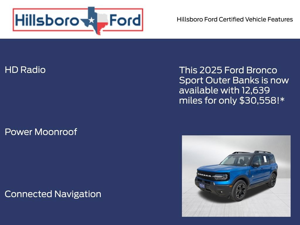 Certified 2025 Ford Bronco Sport Outer Banks w/ Outer Banks Tech Package+ AWD/4WD image 9