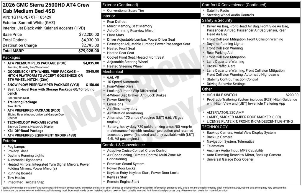 Certified 2026 GMC Sierra 2500 AT4 w/ AT4 Premium Plus Package AWD/4WD image 5