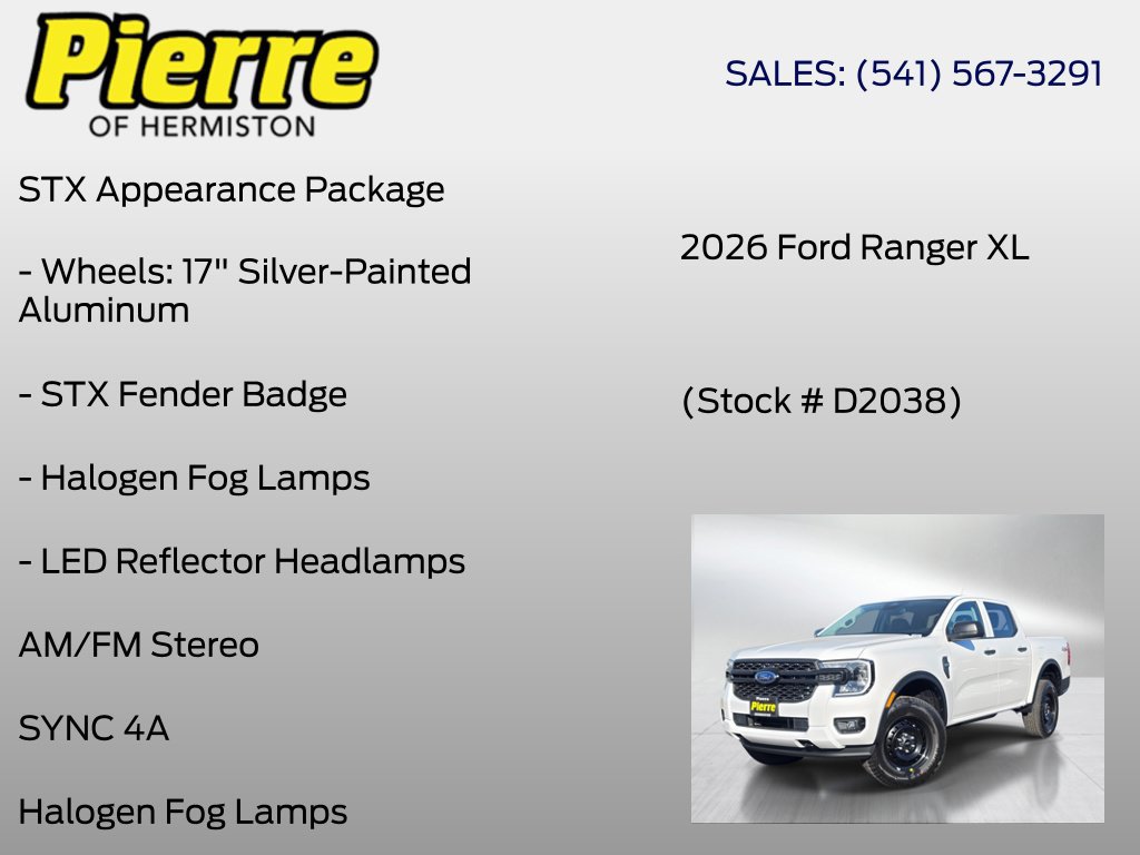 New 2026 Ford Ranger XL w/ Trailer Tow Package AWD/4WD image 12