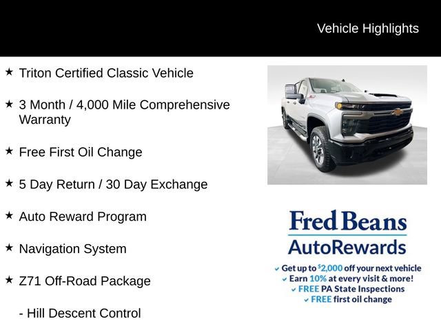 Used 2025 Chevrolet Silverado 2500 Custom w/ Custom Convenience Package image 4