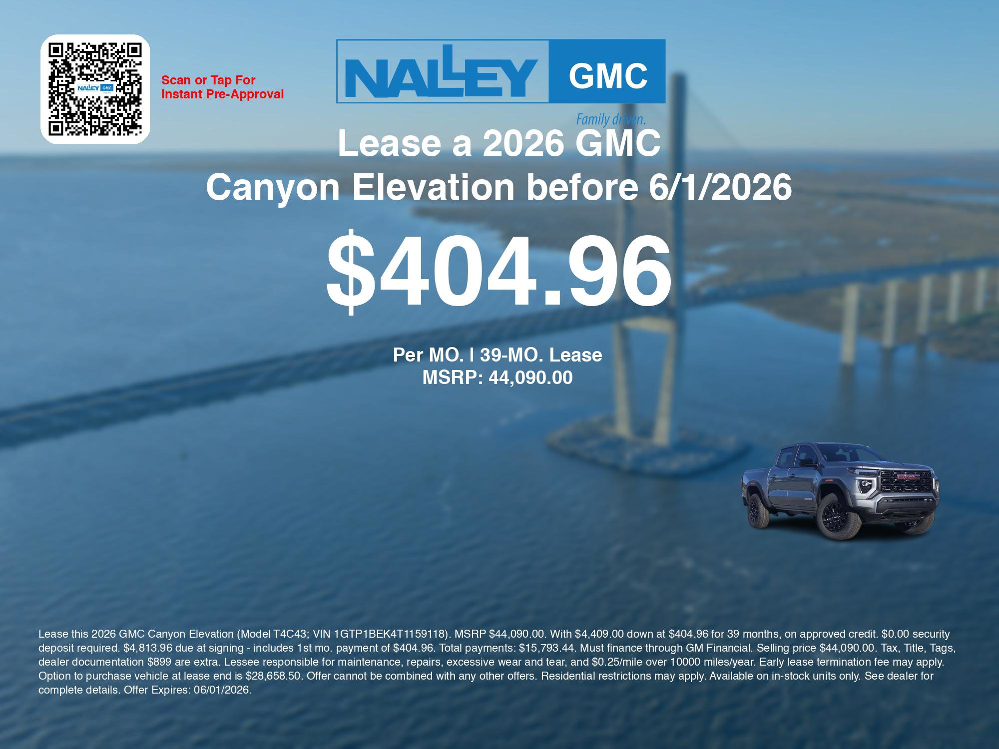 New 2026 GMC Canyon Elevation w/ Convenience Package RWD image 3