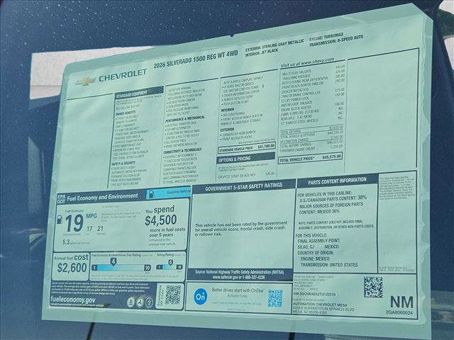 New 2026 Chevrolet Silverado 1500 W/T w/ Trailering Package image 17