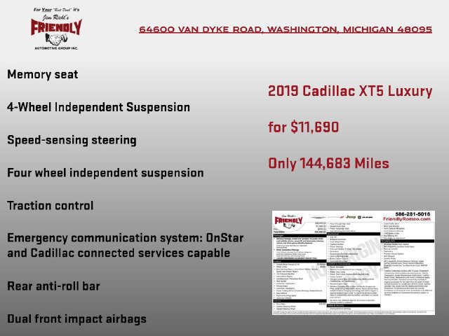 Used 2019 Cadillac XT5 Luxury FWD image 6