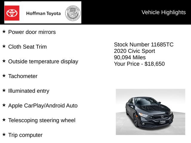 Used 2020 Honda Civic Sport image 29