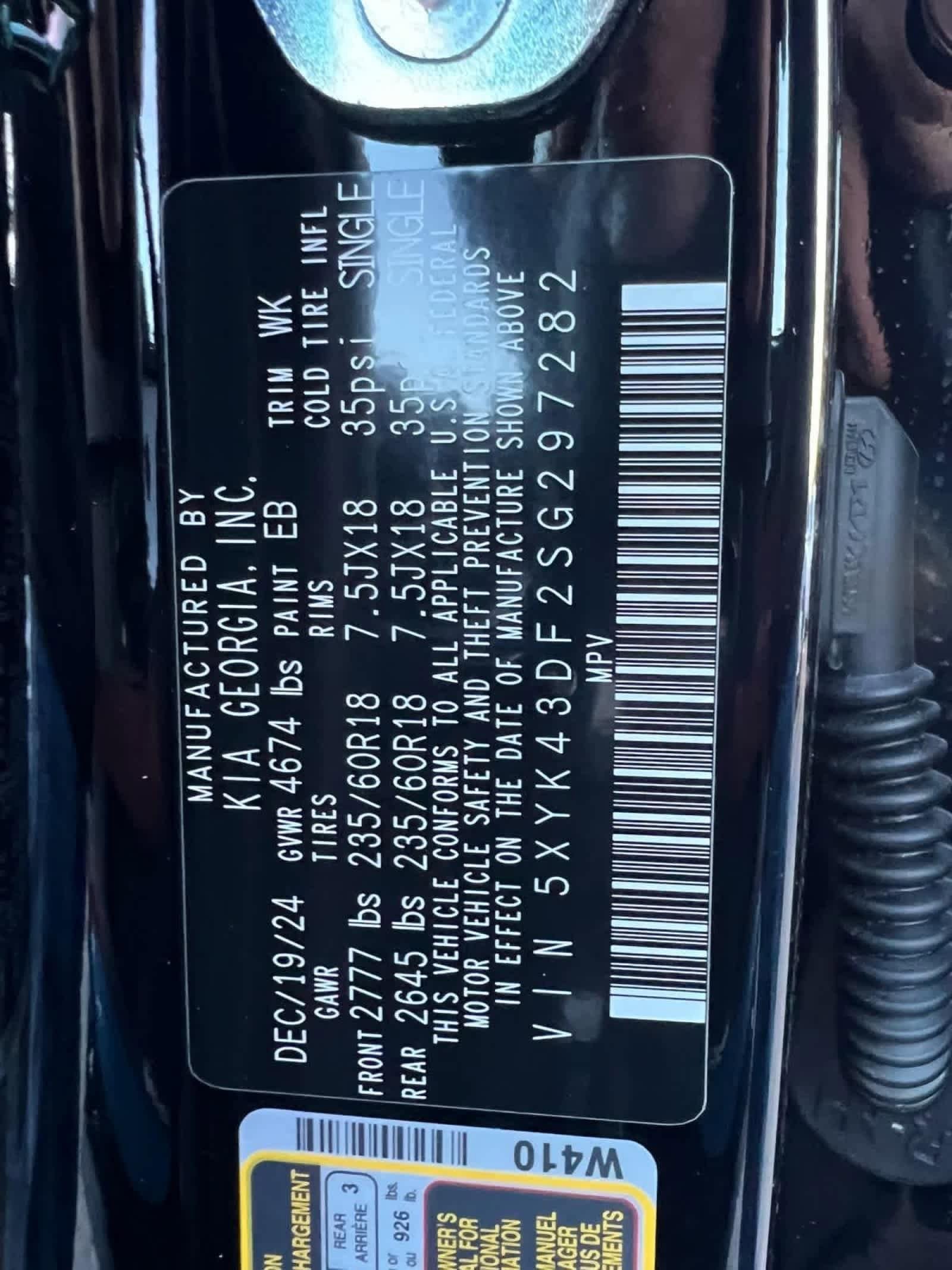 Certified 2025 Kia Sportage SX FWD image 67