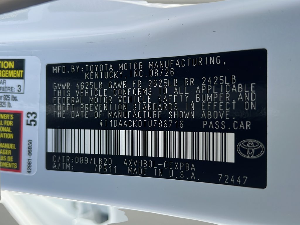 New 2026 Toyota Camry XSE FWD image 24
