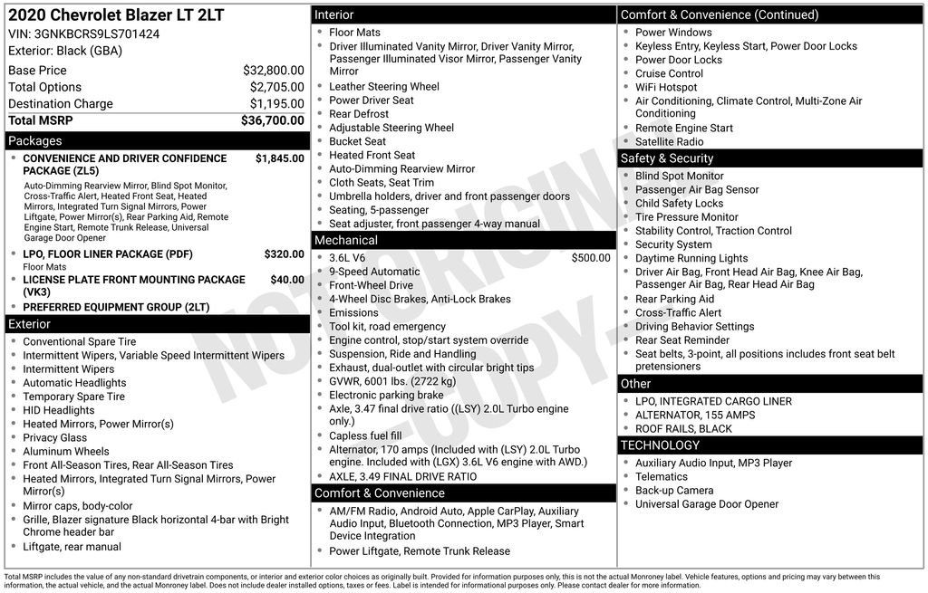 Used 2020 Chevrolet Blazer LT image 3