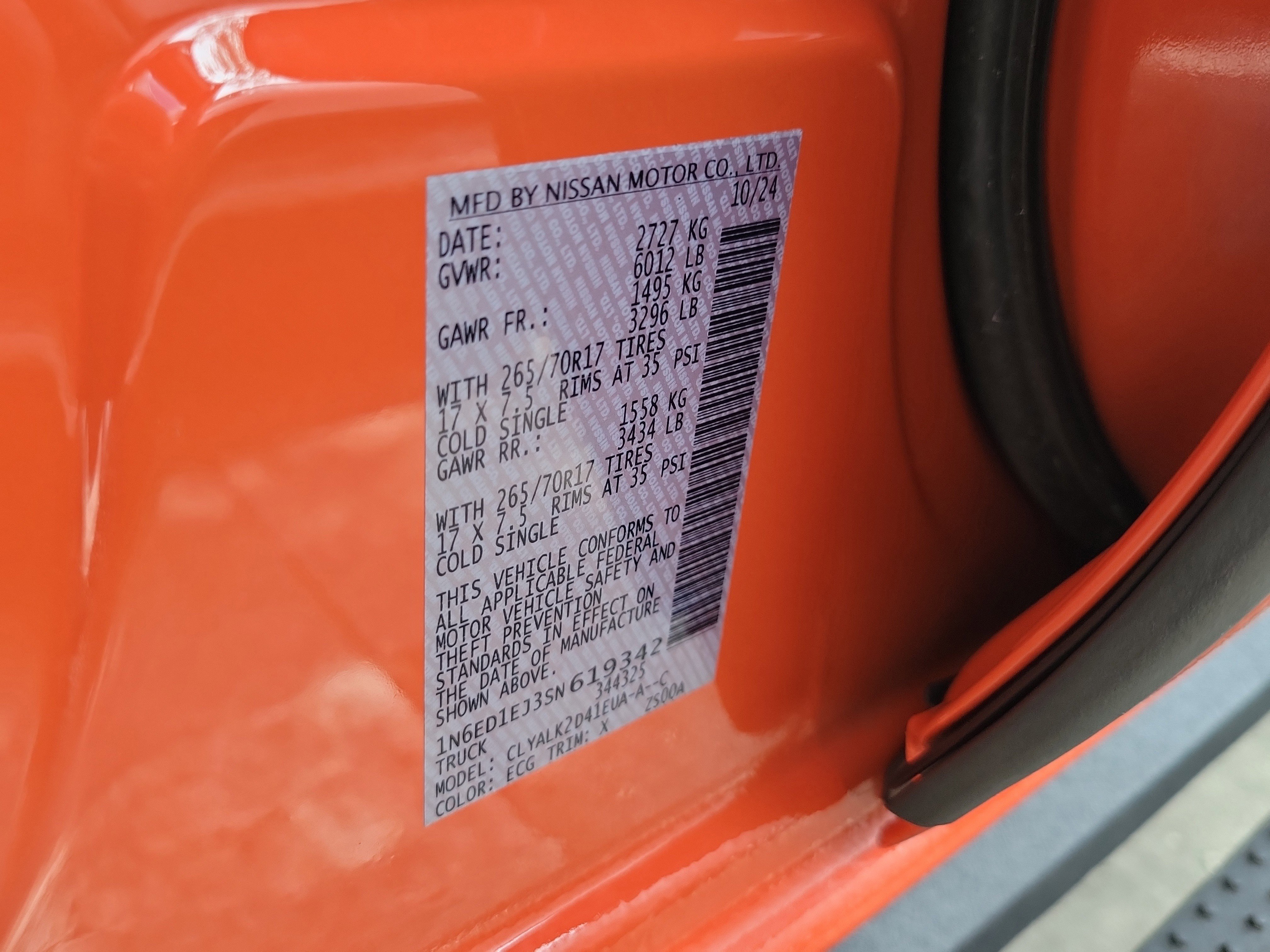 Certified 2025 Nissan Frontier Pro-X RWD image 30