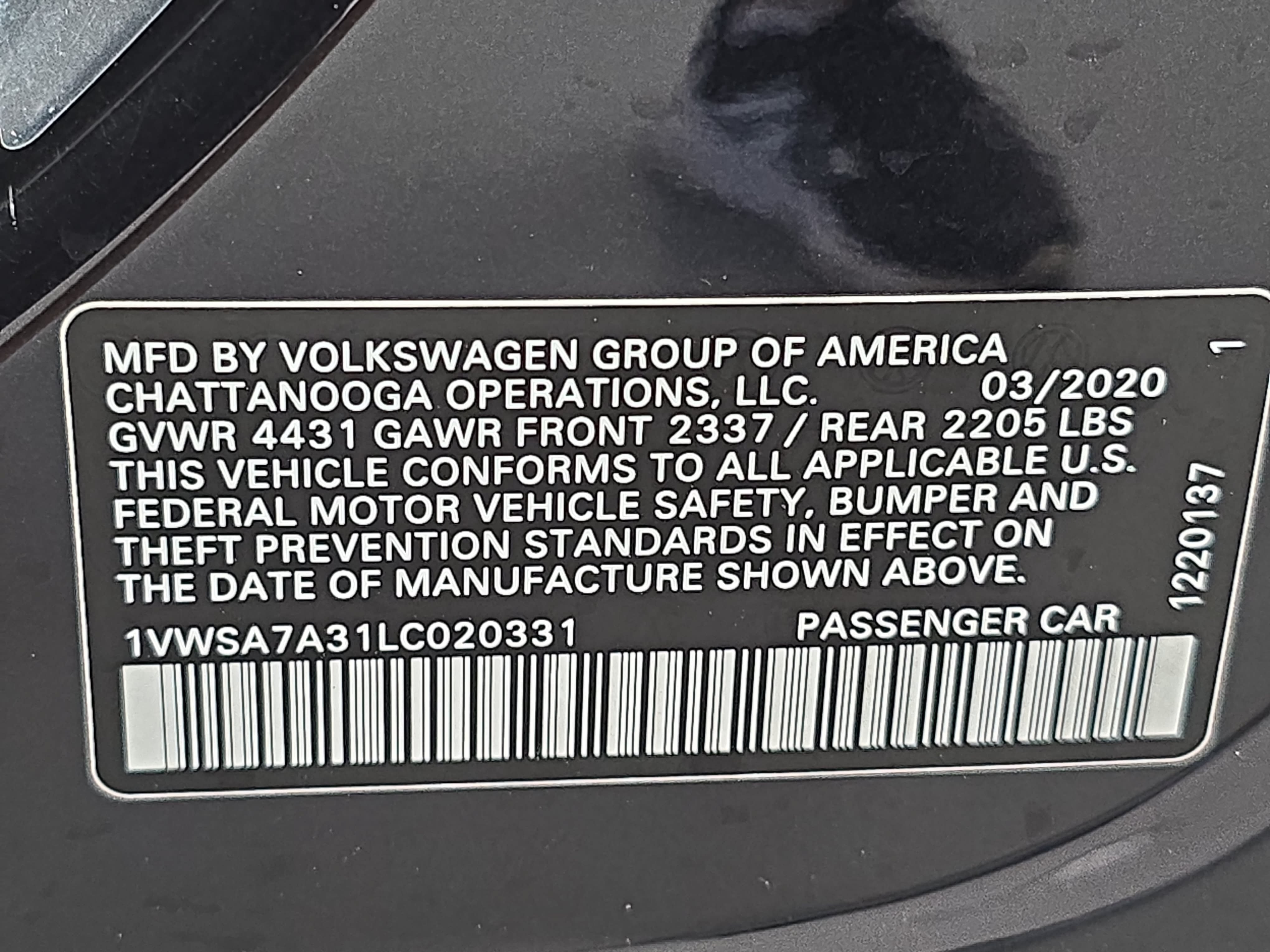 Used 2020 Volkswagen Passat 2.0T SE FWD image 34