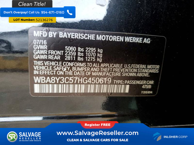 Used 2017 BMW 340i Gran Turismo xDrive AWD/4WD image 16