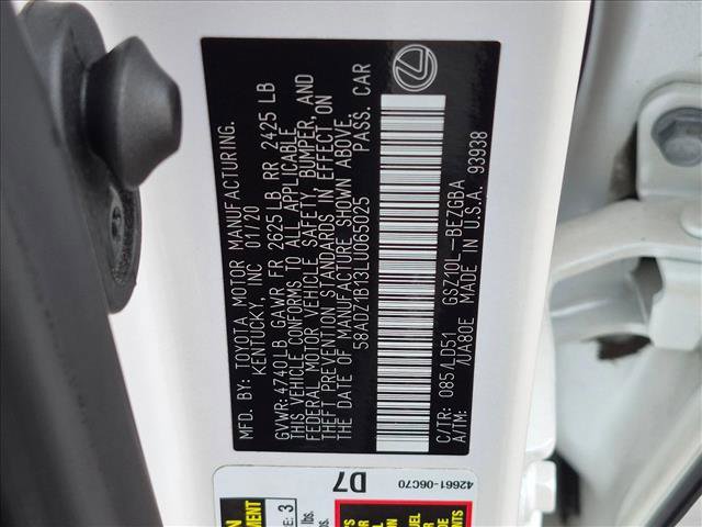 Used 2020 Lexus ES 350 w/ Premium Package FWD image 25