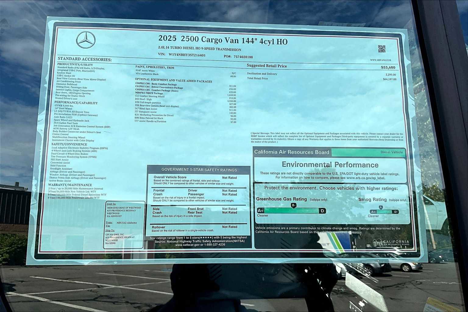 New 2025 Mercedes-Benz Sprinter 2500 image 18