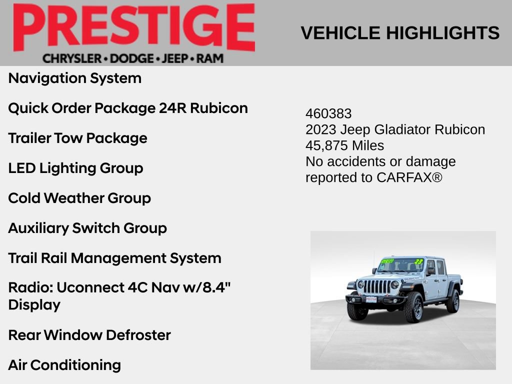 Used 2023 Jeep Gladiator Rubicon w/ LED Lighting Group AWD/4WD video 2
