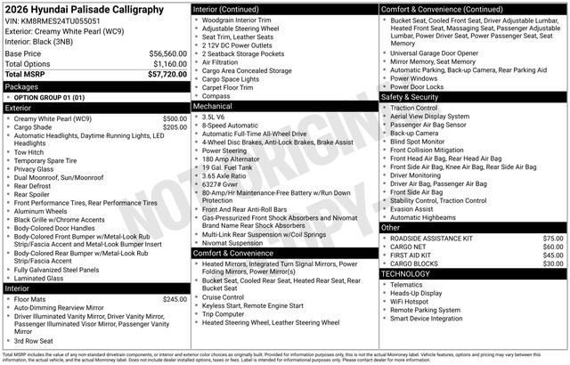 New 2026 Hyundai Palisade Calligraphy image 48