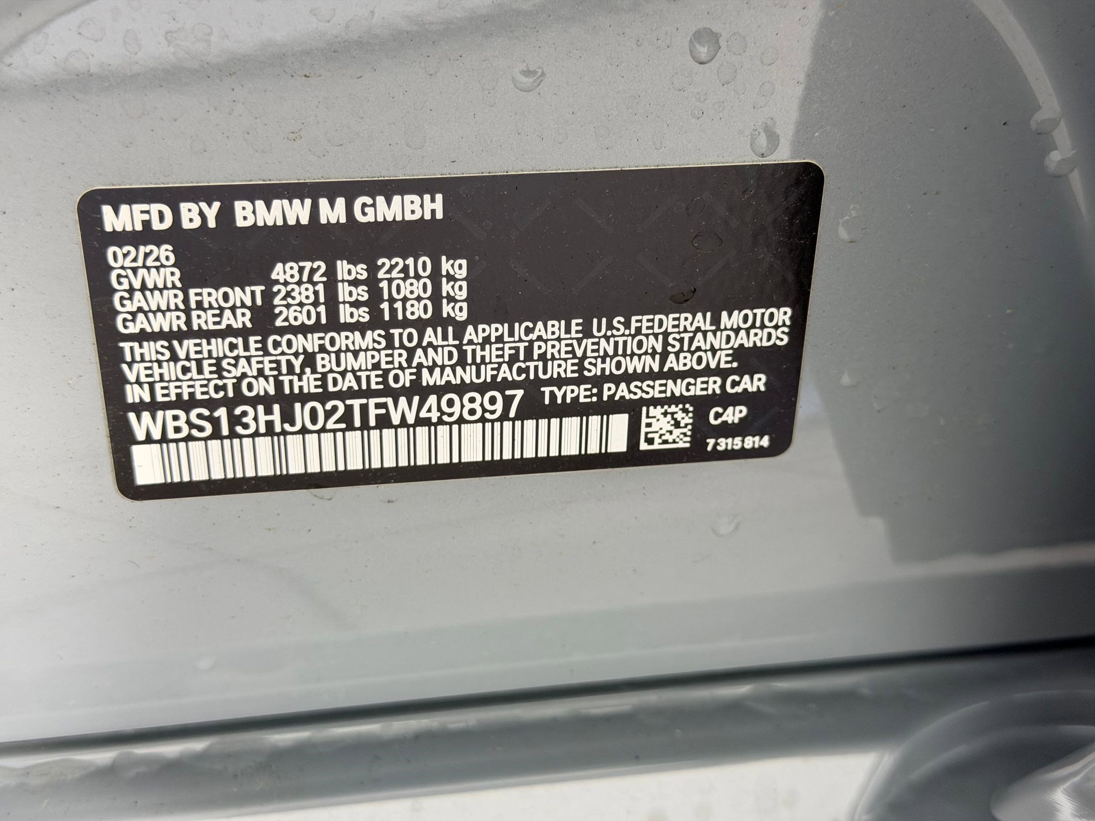 New 2026 BMW M3 Sedan RWD image 18