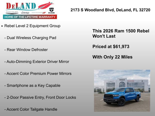 New 2026 RAM 1500 Rebel w/ G/T Package image 7