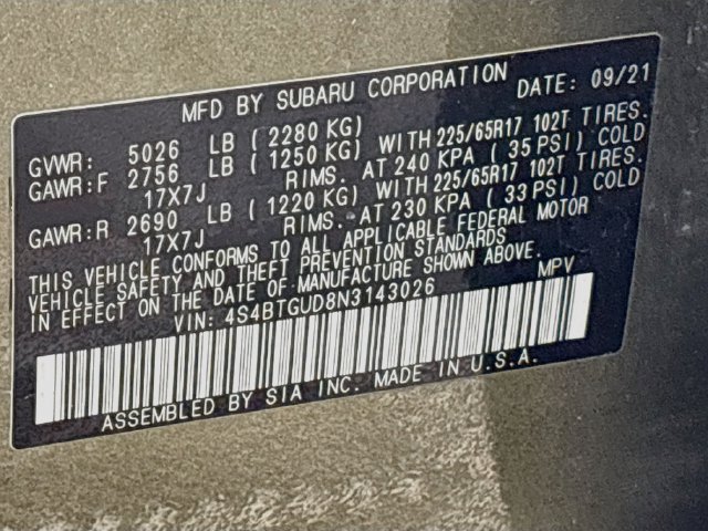 Used 2022 Subaru Outback Wilderness AWD/4WD image 34