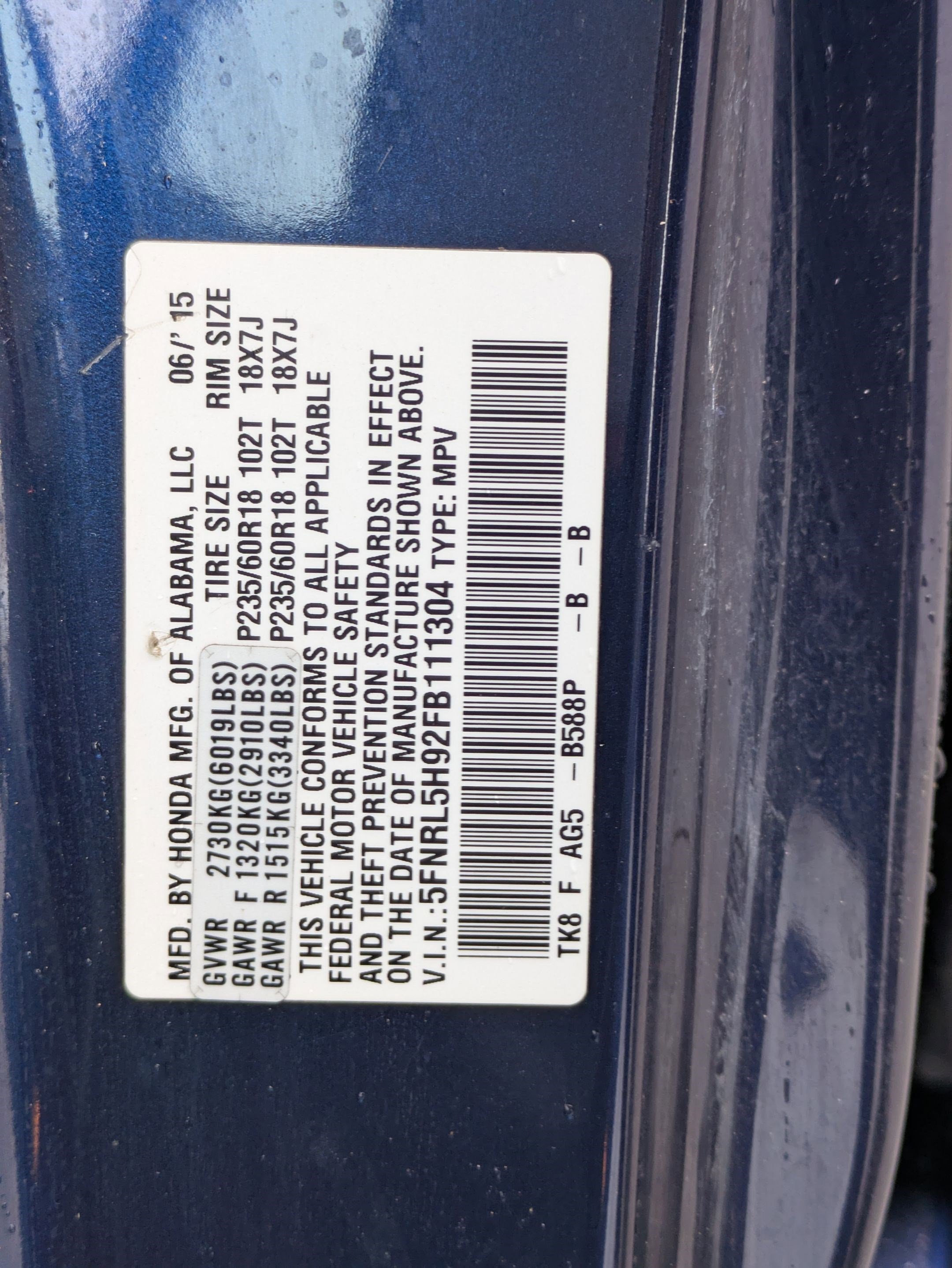 Used 2015 Honda Odyssey Touring image 38