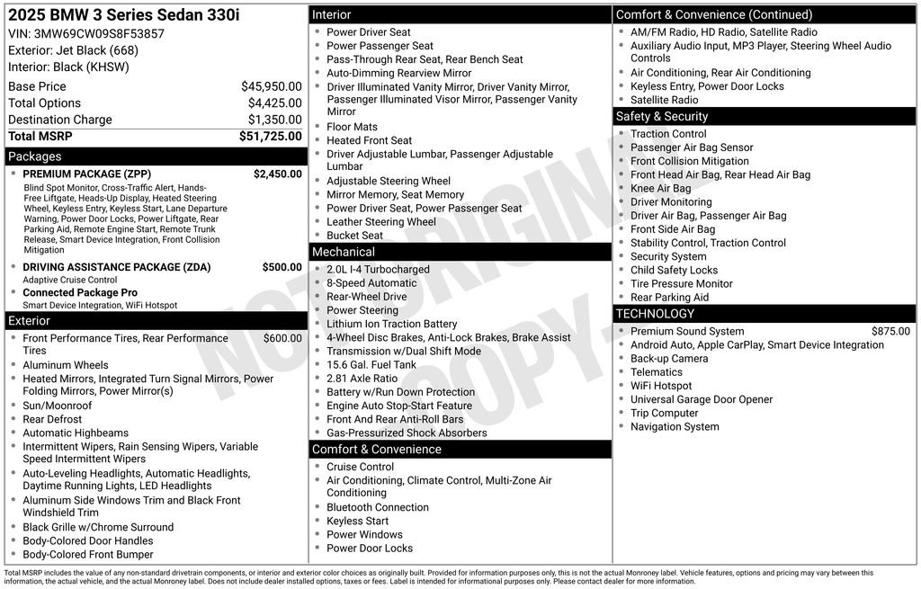 Used 2025 BMW 330i Sedan w/ Premium Package image 11