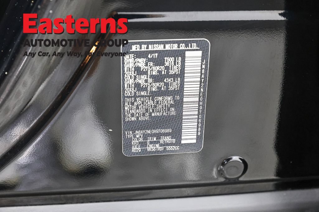 Used 2017 Nissan Armada Platinum w/ Captain Seat Package AWD/4WD image 40