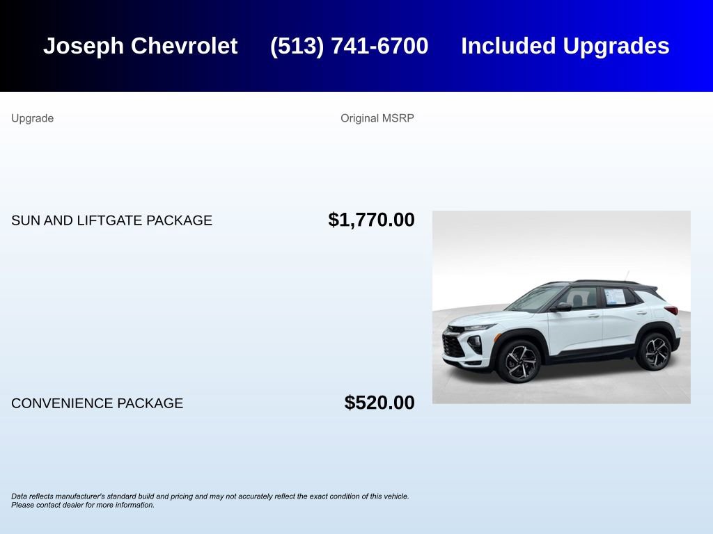 Used 2023 Chevrolet TrailBlazer RS w/ Sun and Liftgate Package image 5