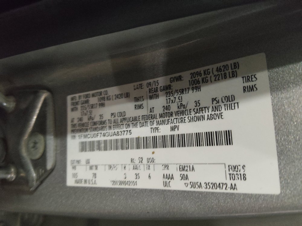 Used 2016 Ford Escape S FWD image 33