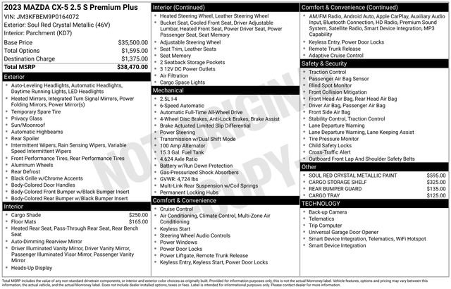 Used 2023 MAZDA CX-5 AWD 2.5 S w/ Premium Plus Pkg image 12