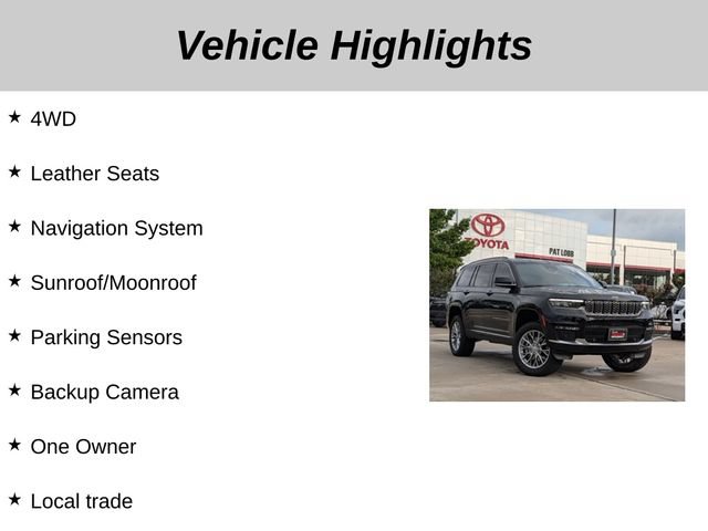 Used 2025 Jeep Grand Cherokee L Summit AWD/4WD image 5