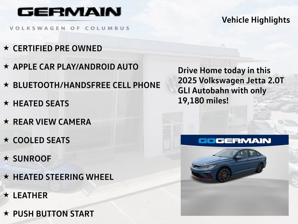 Used 2025 Volkswagen Jetta GLI Autobahn FWD image 5