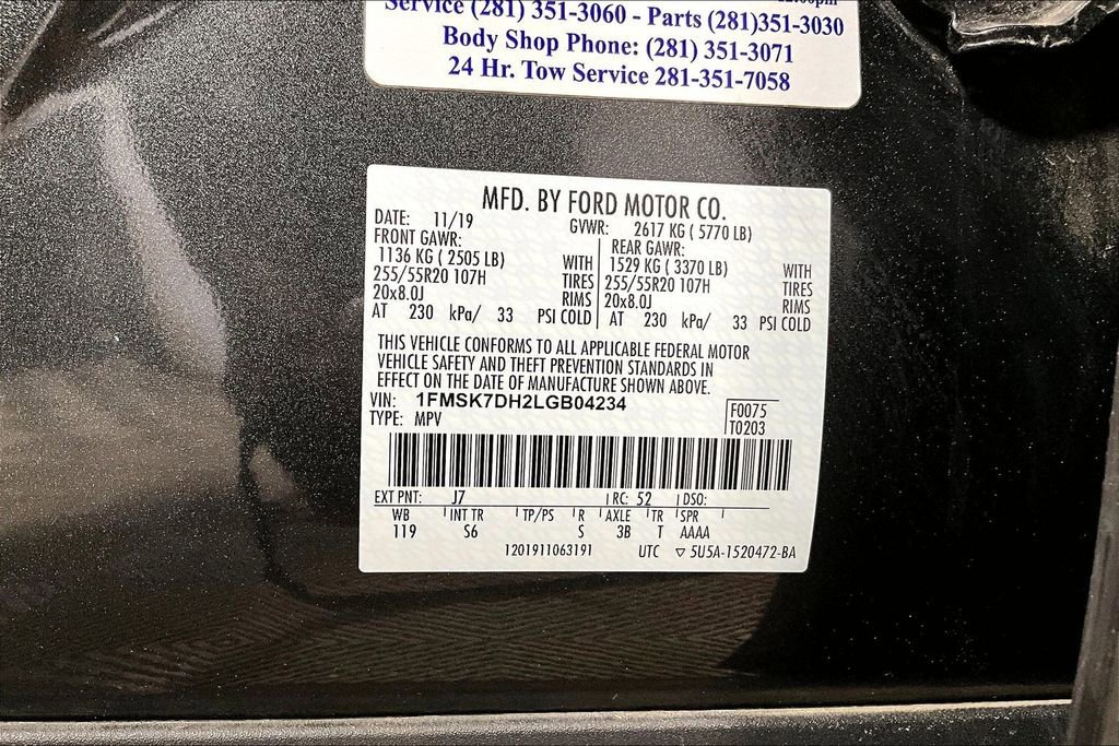 Used 2020 Ford Explorer XLT w/ Equipment Group 202A image 32