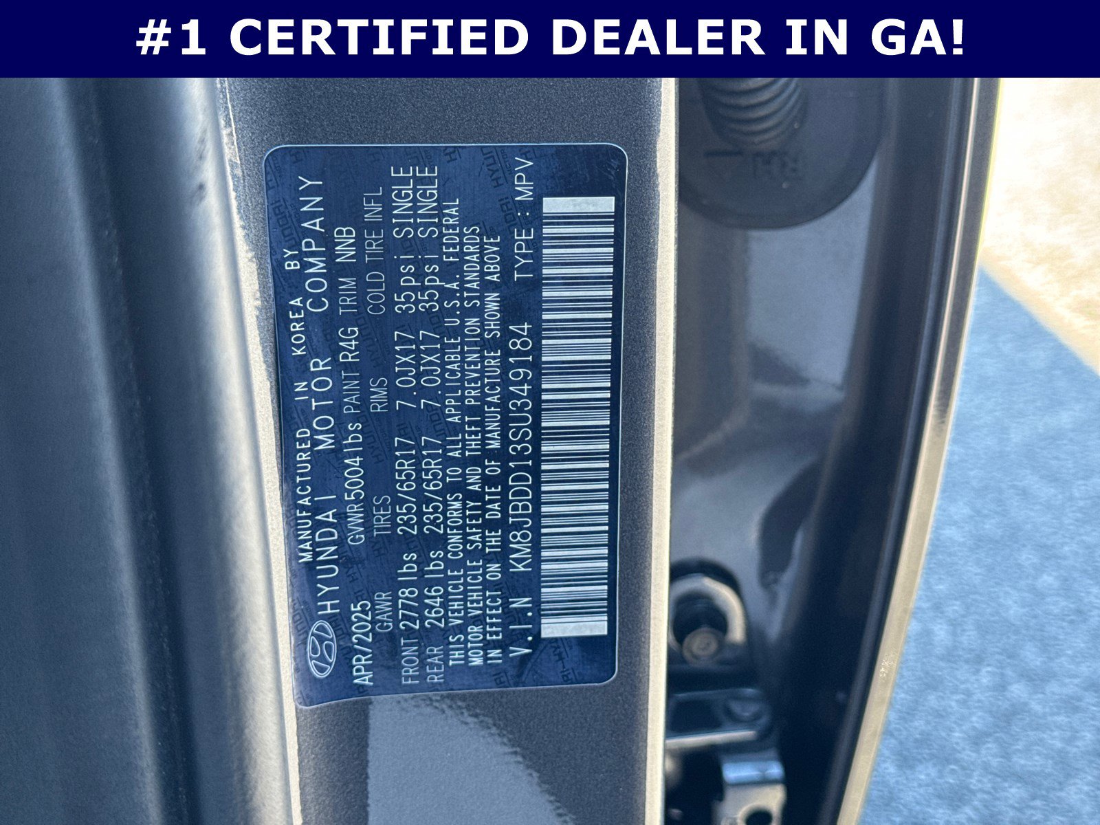 Certified 2025 Hyundai Tucson Blue image 35