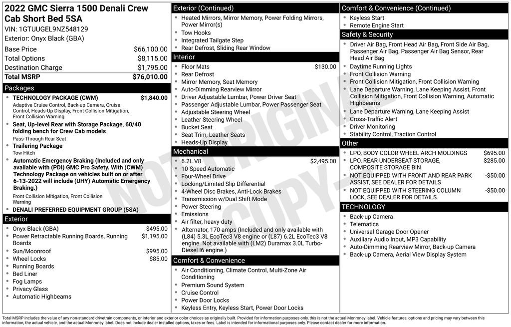 Certified 2022 GMC Sierra 1500 Denali w/ Technology Package image 6
