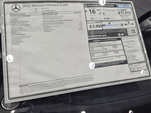 New 2026 Mercedes-Benz Maybach SL 680 image 16