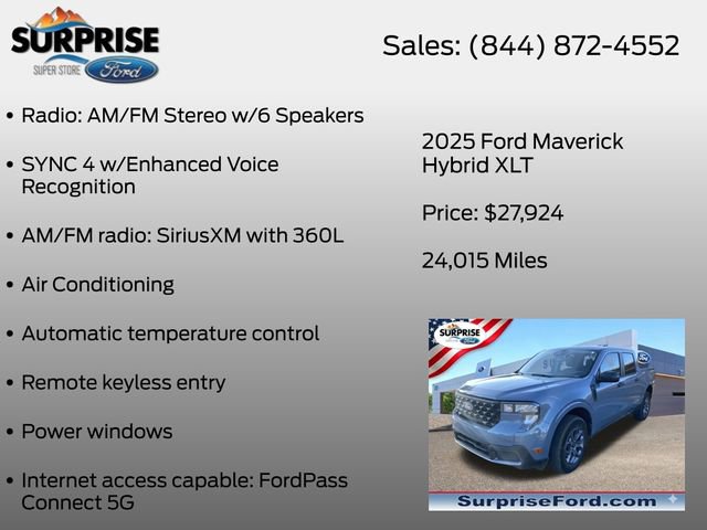 Certified 2025 Ford Maverick XLT FWD image 12
