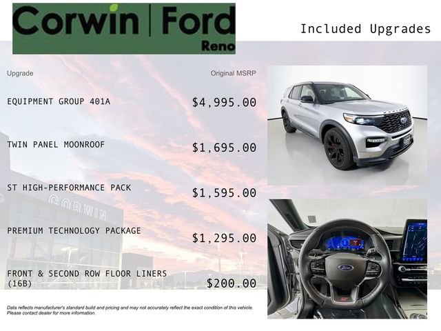 Used 2022 Ford Explorer ST w/ Equipment Group 401A image 3