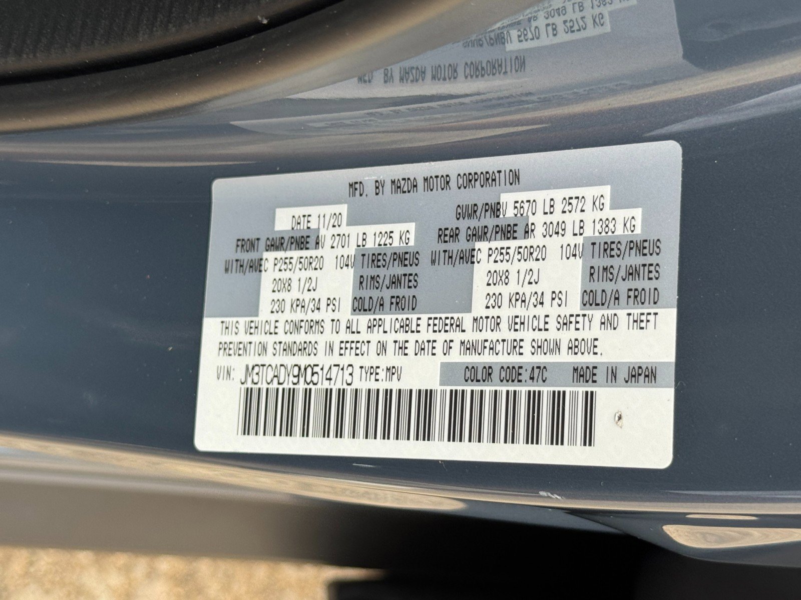 Used 2021 MAZDA CX-9 Carbon Edition FWD image 48
