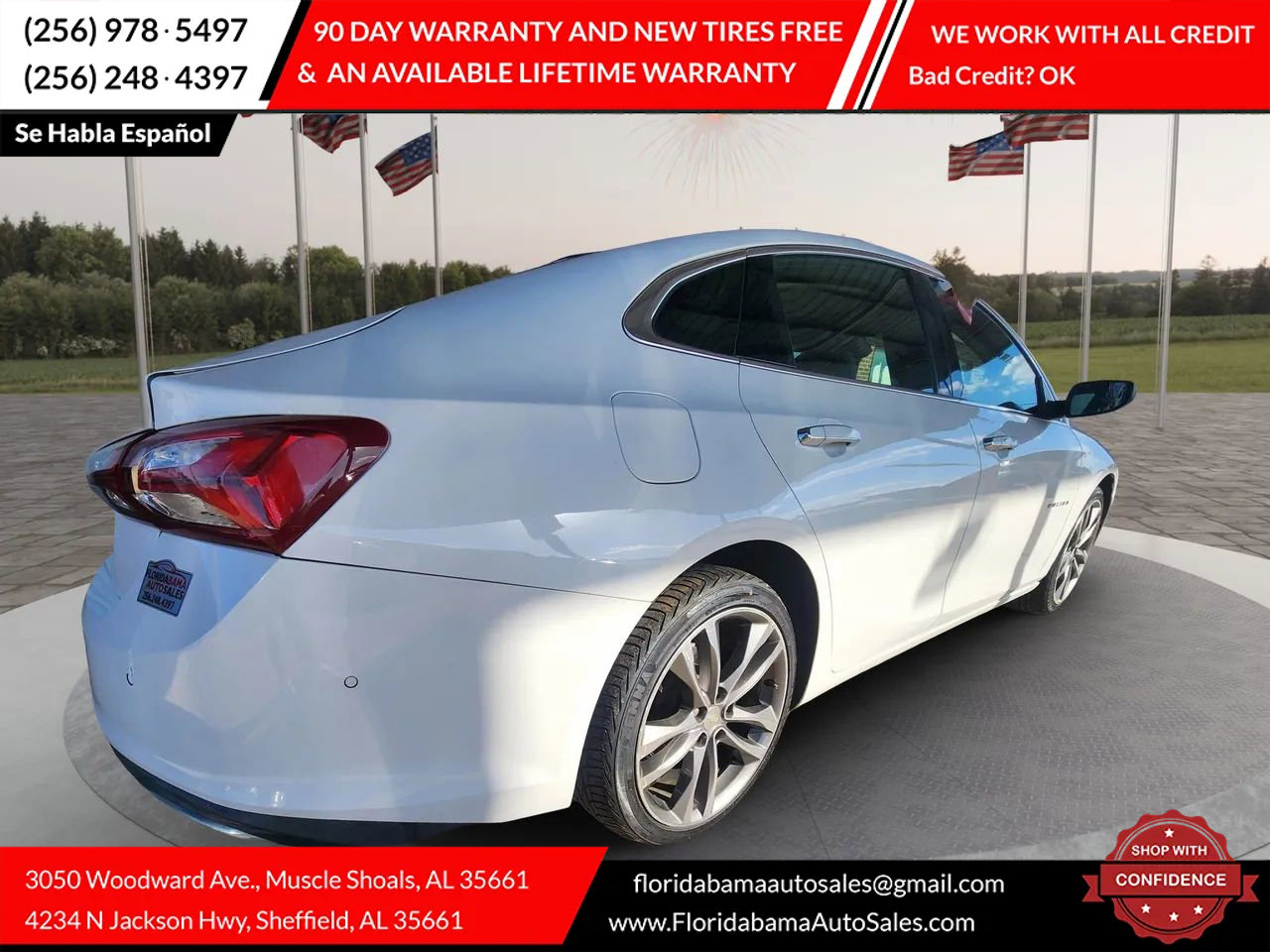 Used 2019 Chevrolet Malibu Premier w/ Sun and Wheel Package image 7