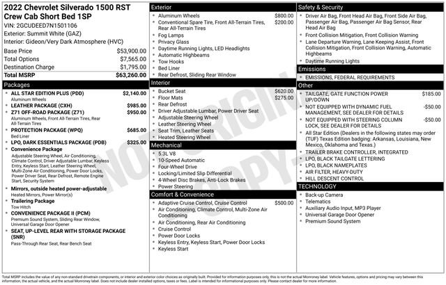 Certified 2022 Chevrolet Silverado 1500 RST w/ All Star Edition Plus image 31