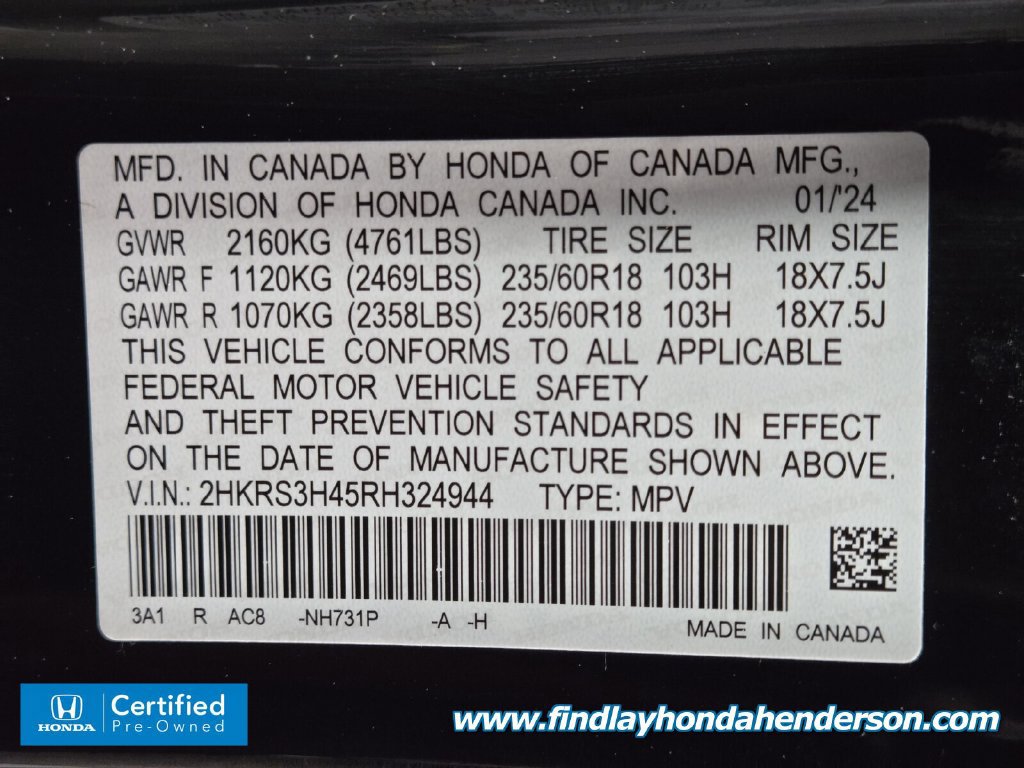 Certified 2024 Honda CR-V EX image 14
