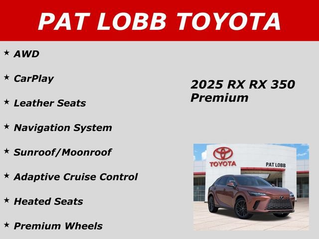Used 2025 Lexus RX 350 Premium w/ Convenience Package AWD/4WD image 38