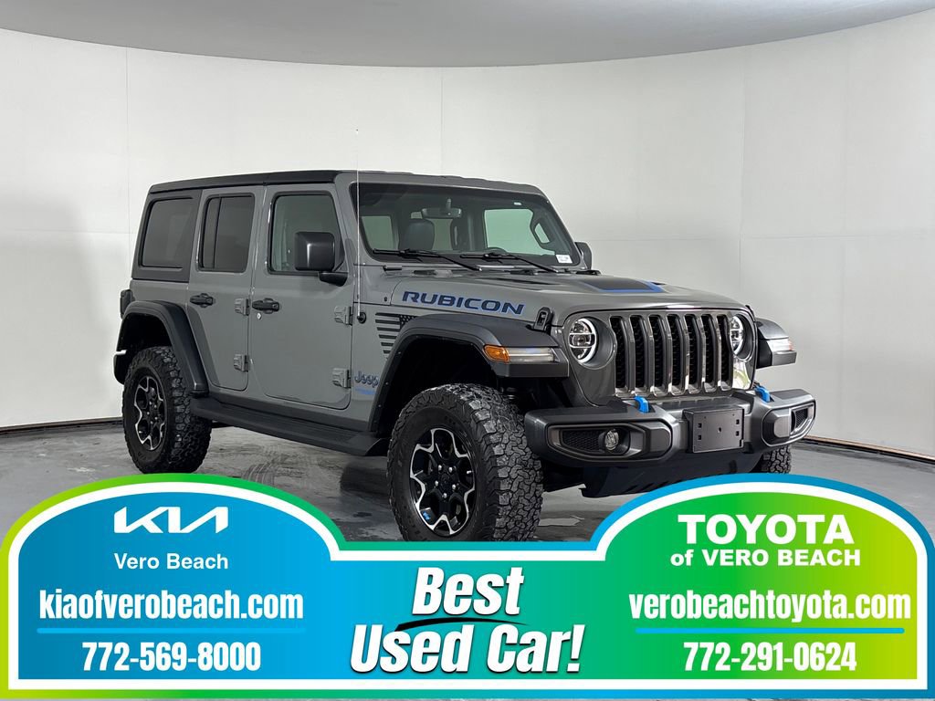 Used 2021 Jeep Wrangler Unlimited Rubicon 4xe w/ Cold Weather Group image 1