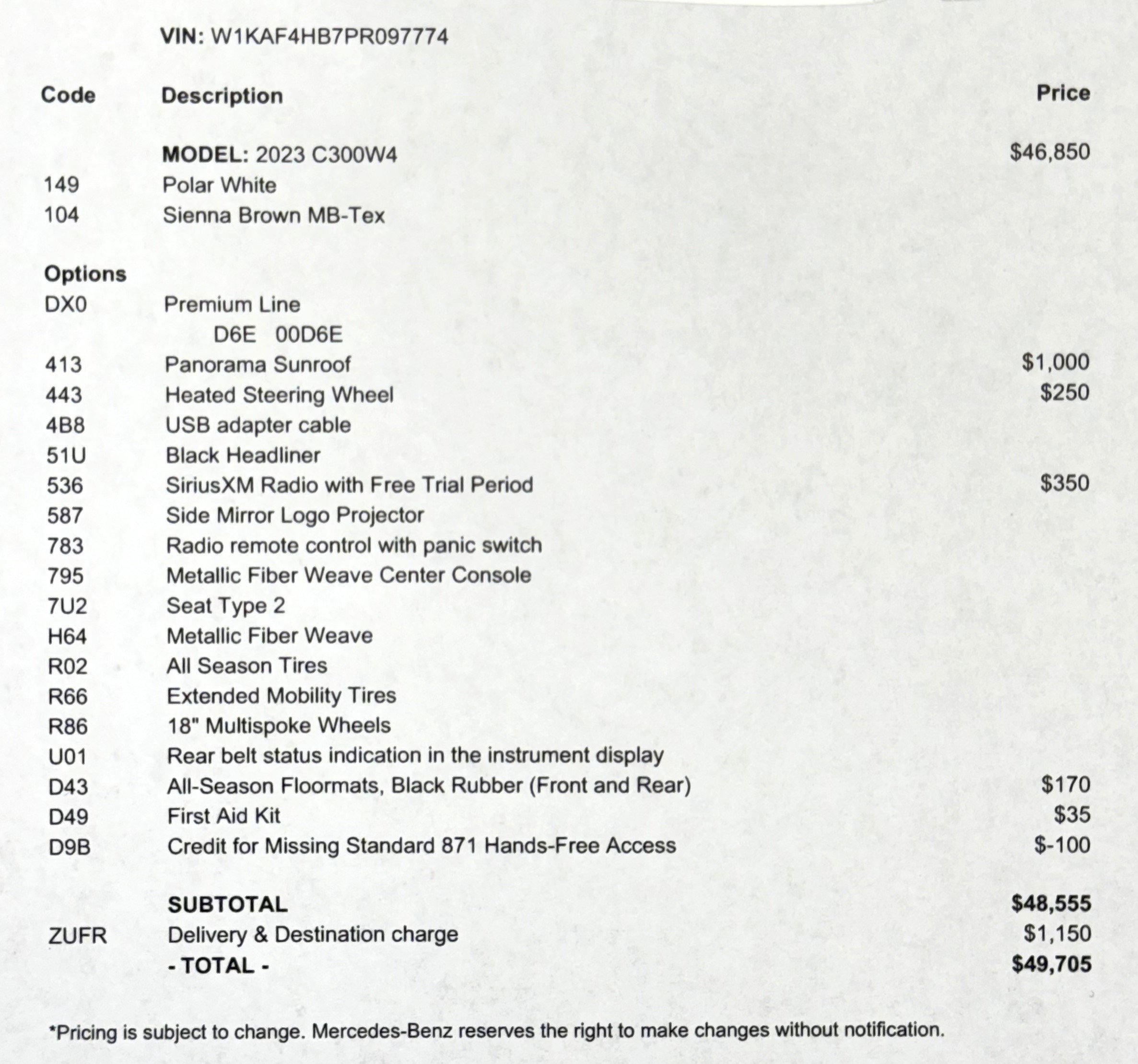 Used 2023 Mercedes-Benz C 300 4MATIC Sedan image 2