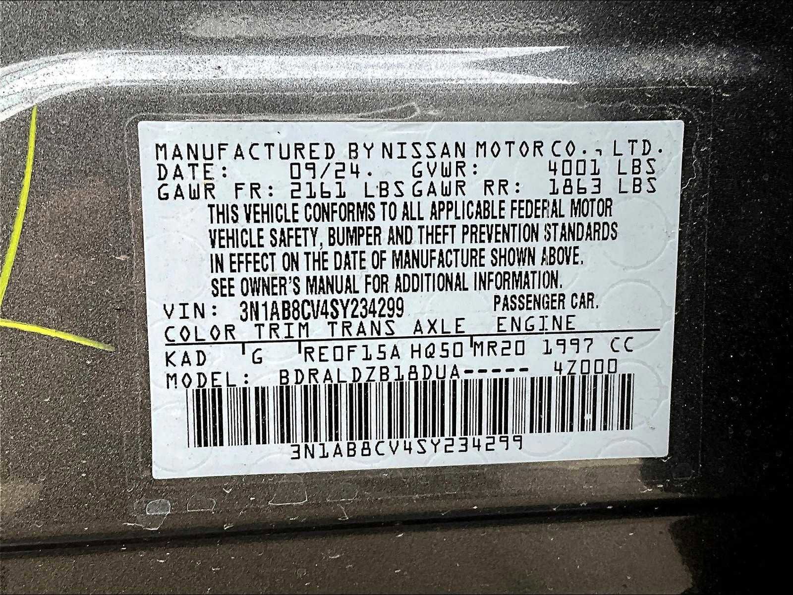 New 2025 Nissan Sentra SV image 17