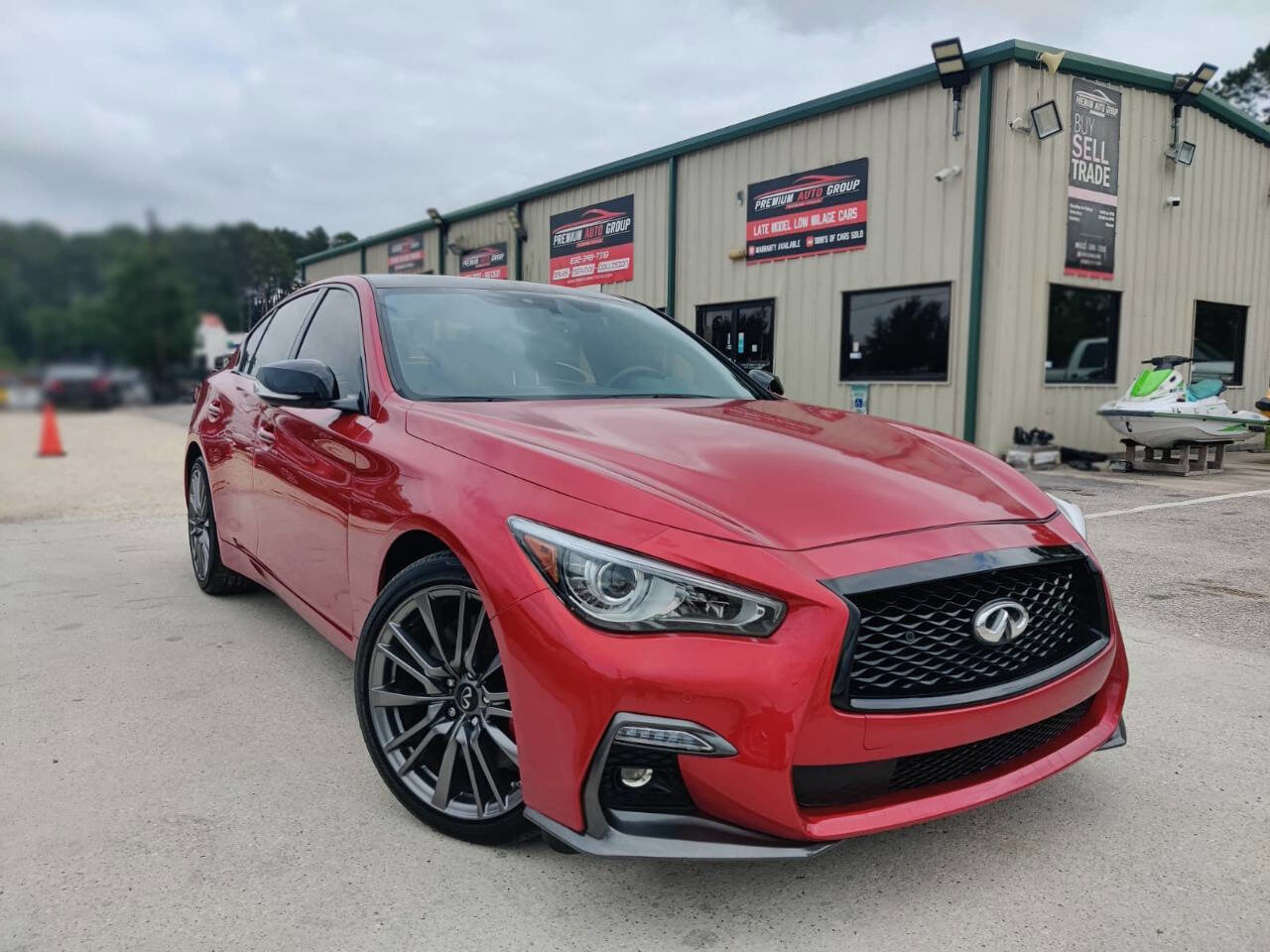 Used 2020 INFINITI Q50 Red Sport 400 w/ Proactive Package AWD/4WD image 1