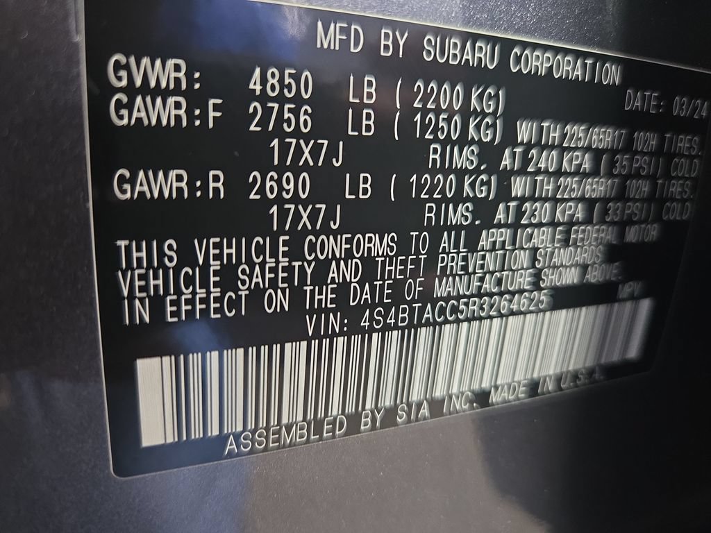 Used 2024 Subaru Outback Premium w/ Popular Package #1A AWD/4WD image 41