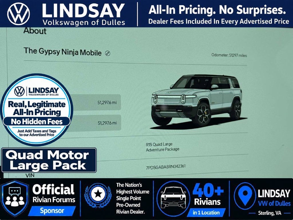 Used 2024 Rivian R1S Adventure Quad AWD/4WD image 24
