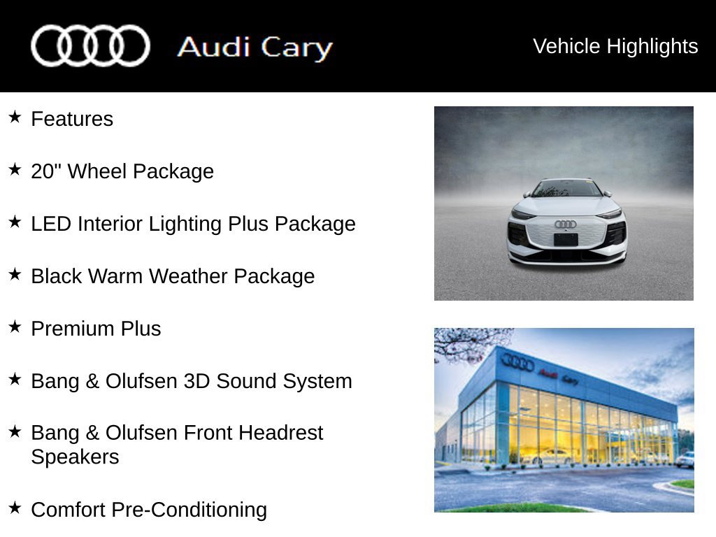 Used 2025 Audi Q6 e-tron Premium Plus w/ Premium Plus AWD/4WD image 3