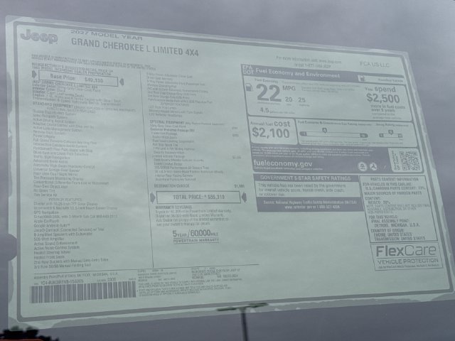 New 2027 Jeep Grand Cherokee L Limited AWD/4WD image 29