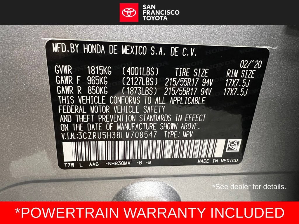 Used 2020 Honda HR-V LX image 36